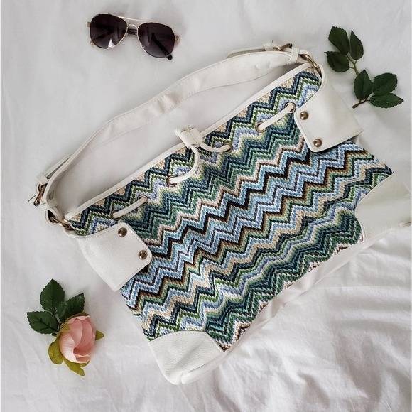 MMS Design Studio Shoulder Bag Aqua Cream - Picture 5 of 5